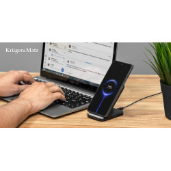 Krüger&Matz Podstawka Stojak Ładowarka Indukcyjna Składana Kruger&Matz [[