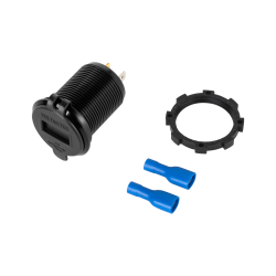 Peiying Ładowarka Samochodowa 2Xusb Z Funkcją Quick Charge I Miernikiem Napięcia [[