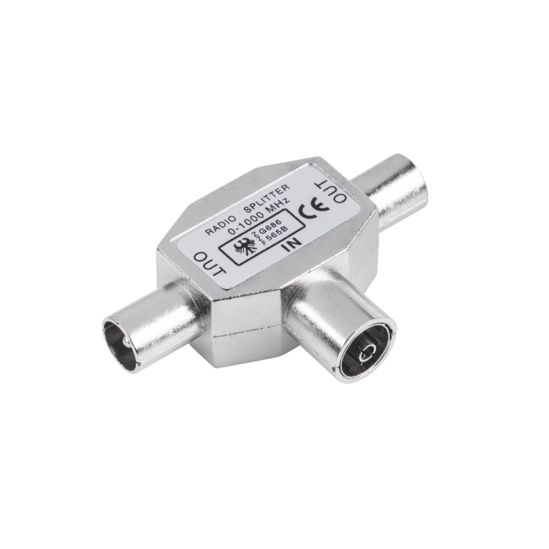 Złącze Trójnik Tv Gn.-2Xwt.metal [[