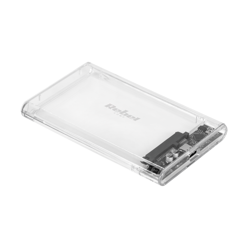 Rebel Obudowa Dysku 2,5" Sata Usb C 3.1  Rebel Przeźroczysta [[