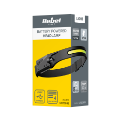 Rebel Latarka Czołowa Akumulatorowa  (Cob)- Opaska [[