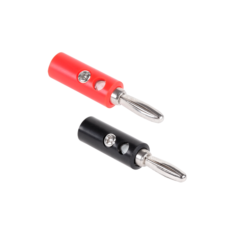 Cabletech Wtyk Bananowy Plastik (Czarny/Czerwony) Cabletech [[