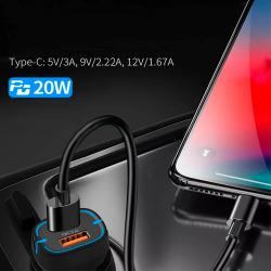 Ładowarka samochodowa z funkcją Power Delivery i Quick Charge 38W []