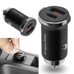 Krüger&Matz Ładowarka Samochodowa 30 W Kruger&Matz [[