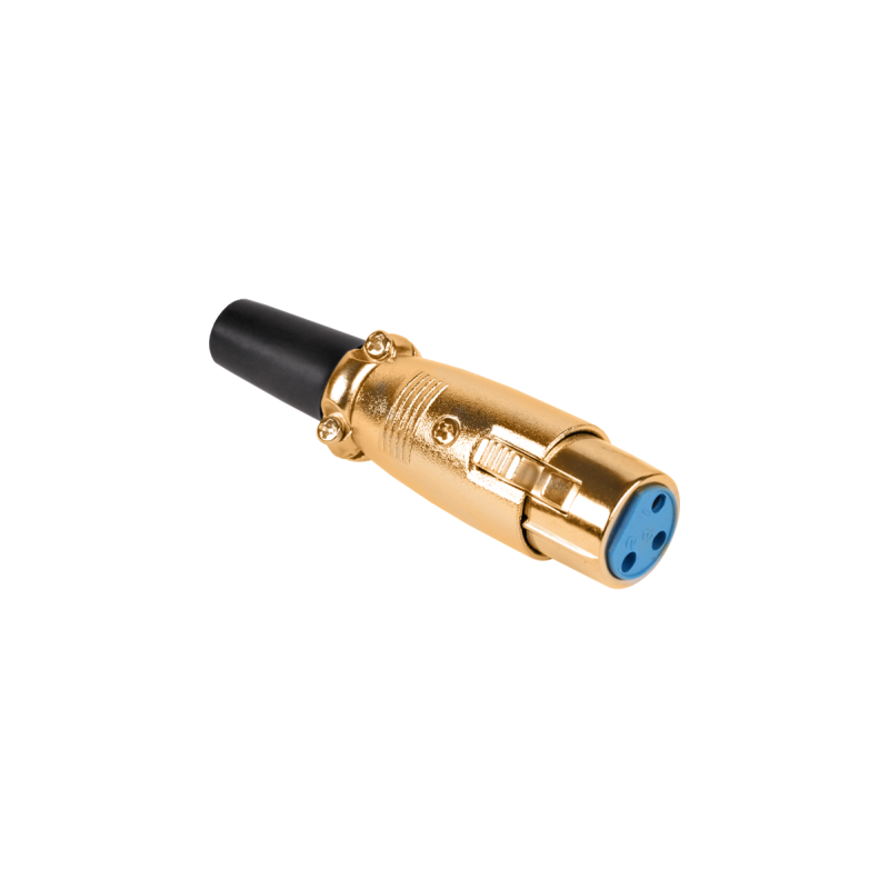 Wtyk Mikrofonowy Żeński Gold [[