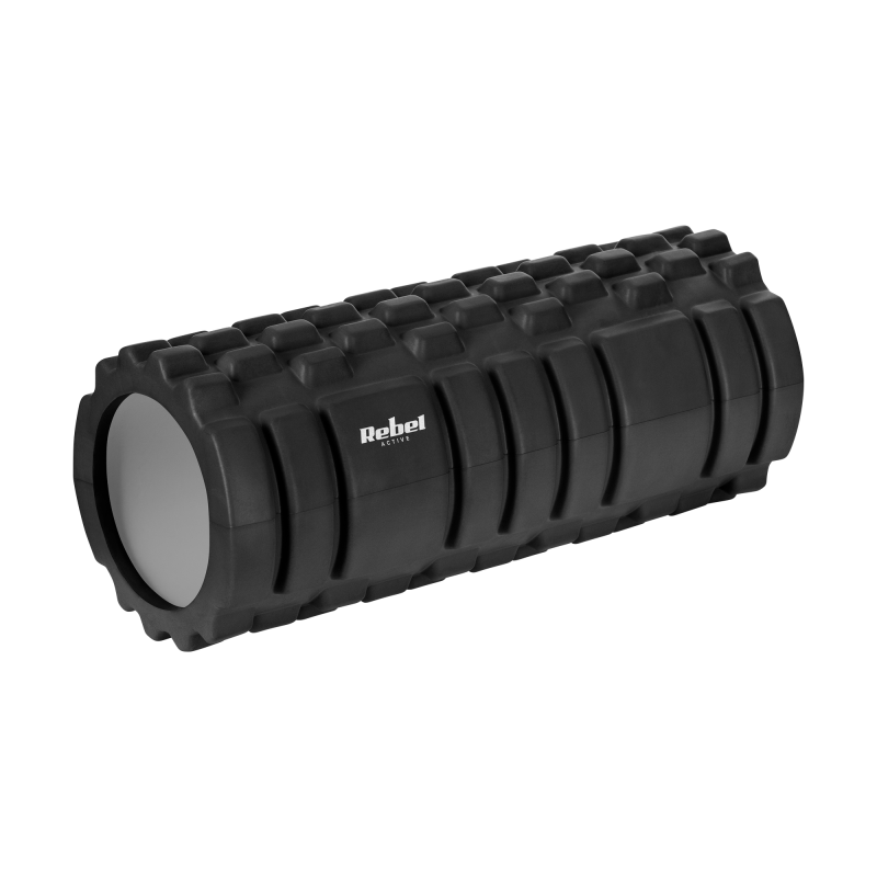 Rebel Wałek Z Wypustkami Do Masażu 14X33Cm, Kolor Czarny, Materiał Eva, Rebel Active [[