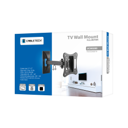 Cabletech Uchwyt Do Ściany 13-27 Cali  Czarny Lpa51-111 (Regulacja W Pionie I W Poziomie) [[