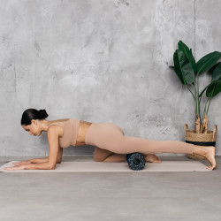 Rebel Wałek Do Masażu, Roller Piankowy Gładki 14X33Cm, Kolor Czarno-Niebieski, Materiał Epp, Rebel Active [[