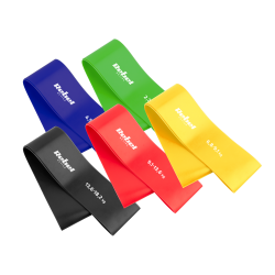 Rebel Zestaw Gum Do Ćwiczeń Lateksowy - Mini Band L, 2.3-18.2 Kg, 5 Gum, Kolorowy,  Rebel Active [[