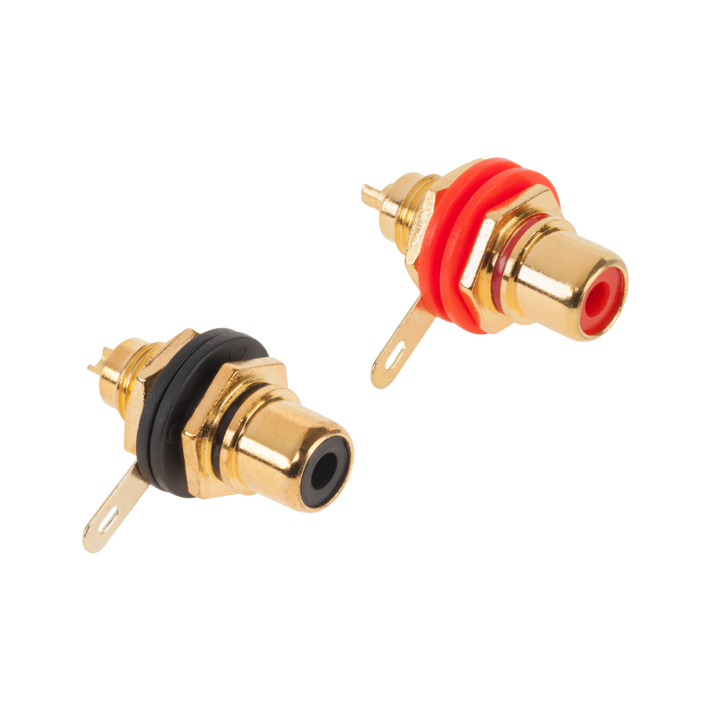 Cabletech Gniazdo Rca Złote Montaż Hq Cabletech [[