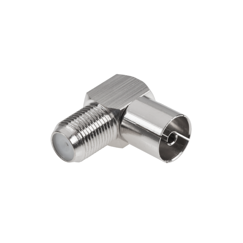 Złącze Gn. Tv-Gniazdo F Kątowe Metal [[