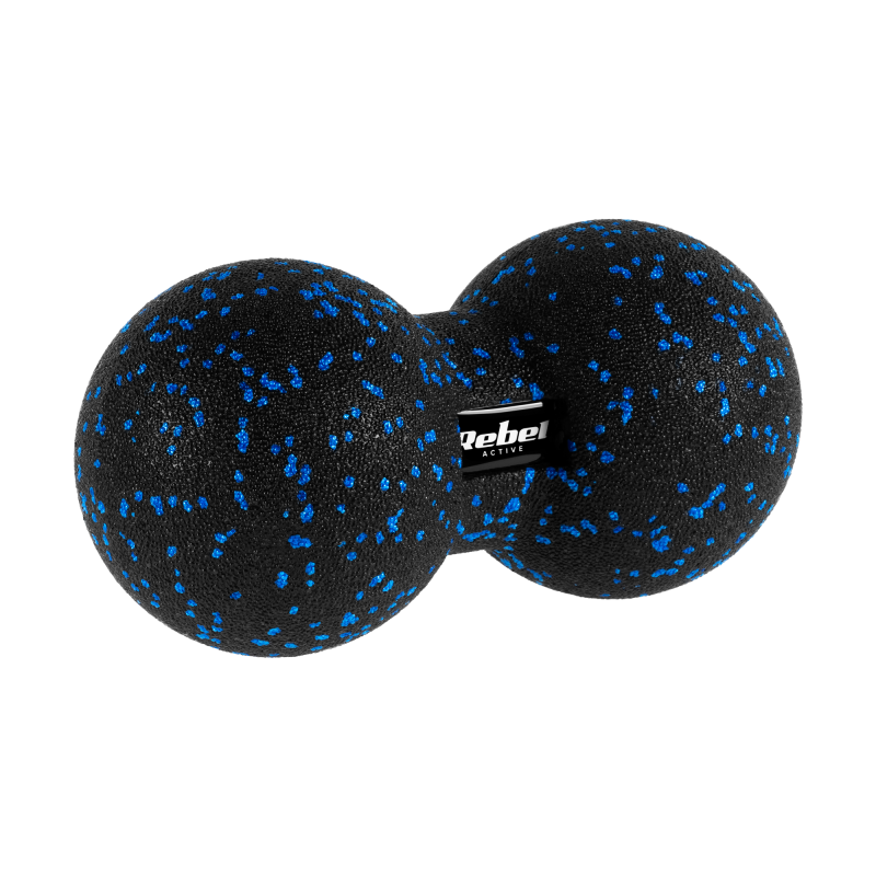 Rebel Duoball Podwójna Piłka Do Masażu 12Cm, Kolor Czarno-Niebieski, Materiał Epp, Rebel Active [[