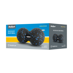 Rebel Duoball Podwójna Piłka Do Masażu 12Cm, Kolor Czarno-Niebieski, Materiał Epp, Rebel Active [[