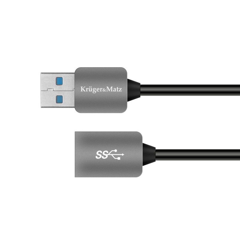 Krüger&Matz Kabel Usb3.0 Wtyk - Gniazdo 1M Kruger&Matz [[