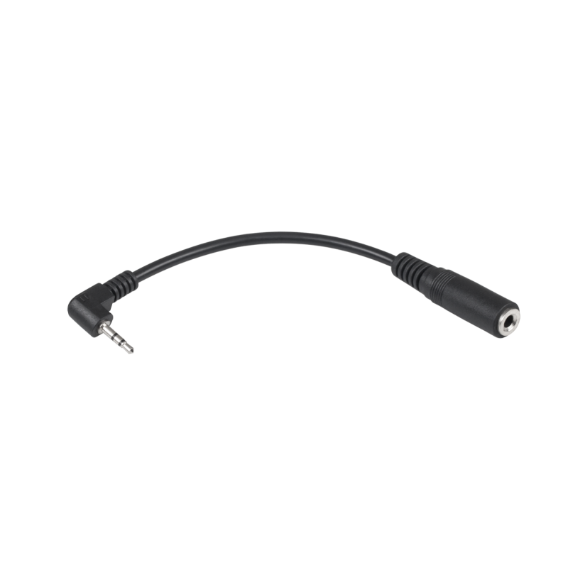 Złącze Wt.2.5 Kąt-Gn.3.5 Na Kabelku (Czarny) [[