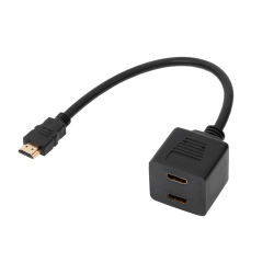 Cabletech Adaptor Hdmi Wtyk-2 X Gniazdo Na Kablu 30Cm [[