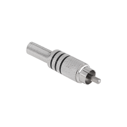 Cabletech Wtyk Rca Nikiel Trzy Paski Cabletech [[