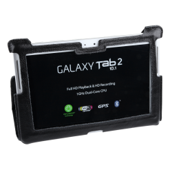 Quer Etui Czarne Dedykowane Do Samsung Galaxy Tab P5100 (Skóra Naturalna) [[