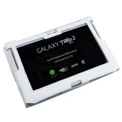 Quer Etui Białe Dedykowane Do Samsung Galaxy Tab P5100 (Skóra Naturalna) [[