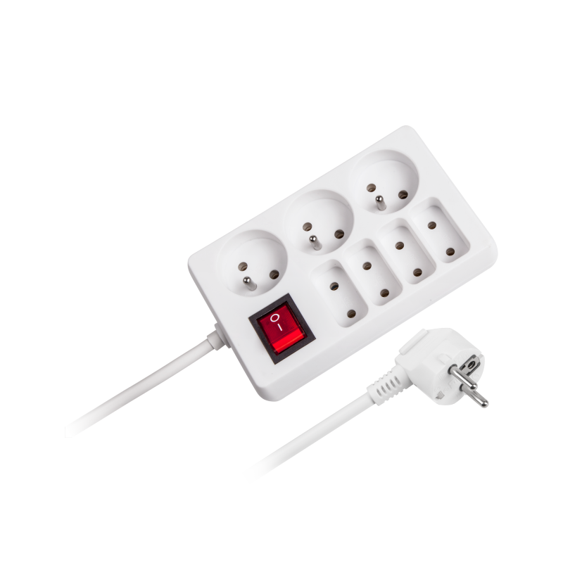 Rebel Przedłużacz Sieciowy Rebel 7 Gniazd Z Przełącznikiem [[