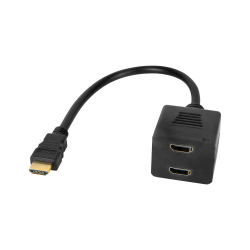 Cabletech Adapter Wtyk Hdmi - 2X Gniazdo Hdmi 20 Cm [[