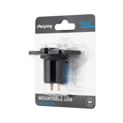 Peiying Ładowarka Samochodowa 2Xusb Do Montażu 3100 Ma Homologacja E24 [[