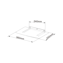 Cabletech Uchwyt Ścienny Do Odtwarzaczy Dvd / Blu-Ray, Dekoderów [[