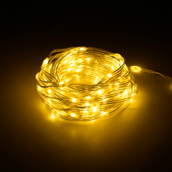 Rebel Sznur Oświetleniowy Świąteczny Ze Zmianą Trybu Świecenia - 10 M, Ciepły Biały [[