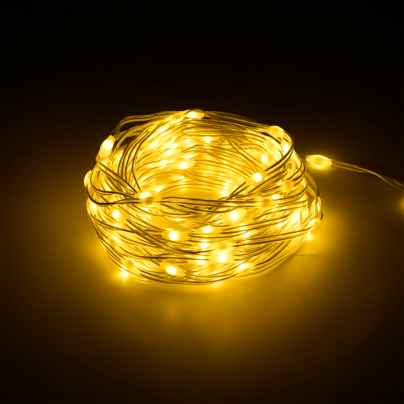 Rebel Sznur Oświetleniowy Świąteczny Ze Zmianą Trybu Świecenia - 10 M, Ciepły Biały [[