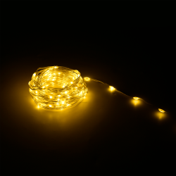 Rebel Sznur Oświetleniowy Świąteczny Ze Zmianą Trybu Świecenia - 10 M, Ciepły Biały [[