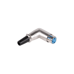 Wtyk Mikrofonowy Żeński Kątowy [[