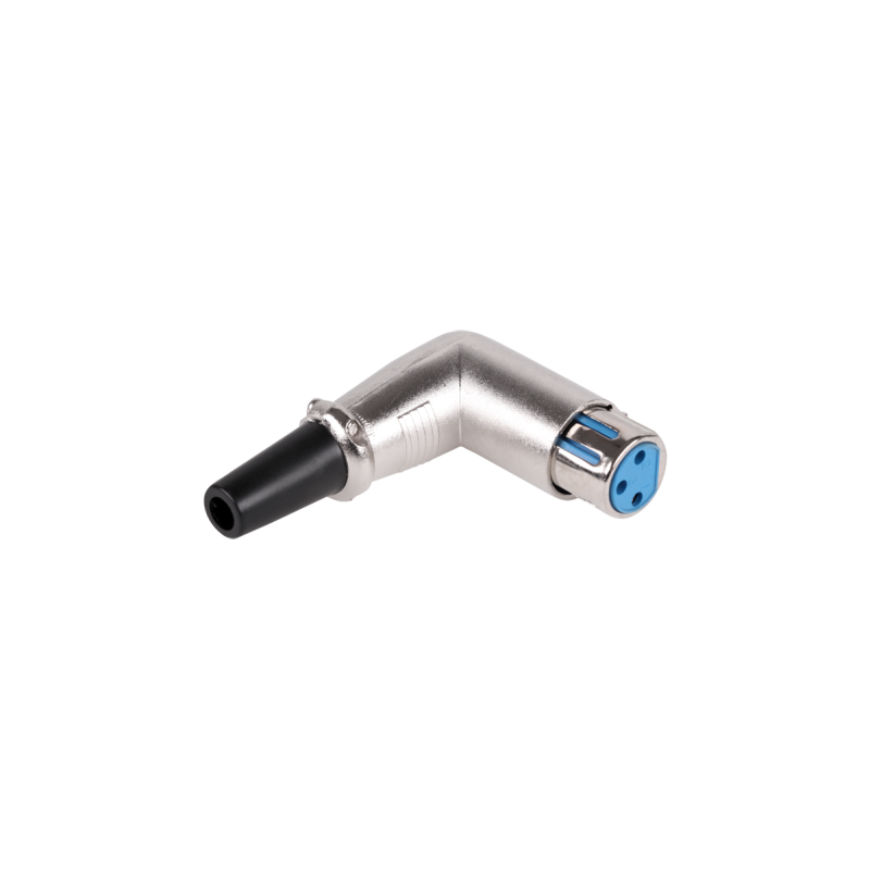 Wtyk Mikrofonowy Żeński Kątowy [[