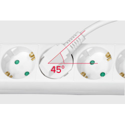 Rebel Przedłużacz Biały Rebel 4 Gniazda Typu Niemieckiego, Dł. 1,5M (3X1.0) Bez Przełącznika [[