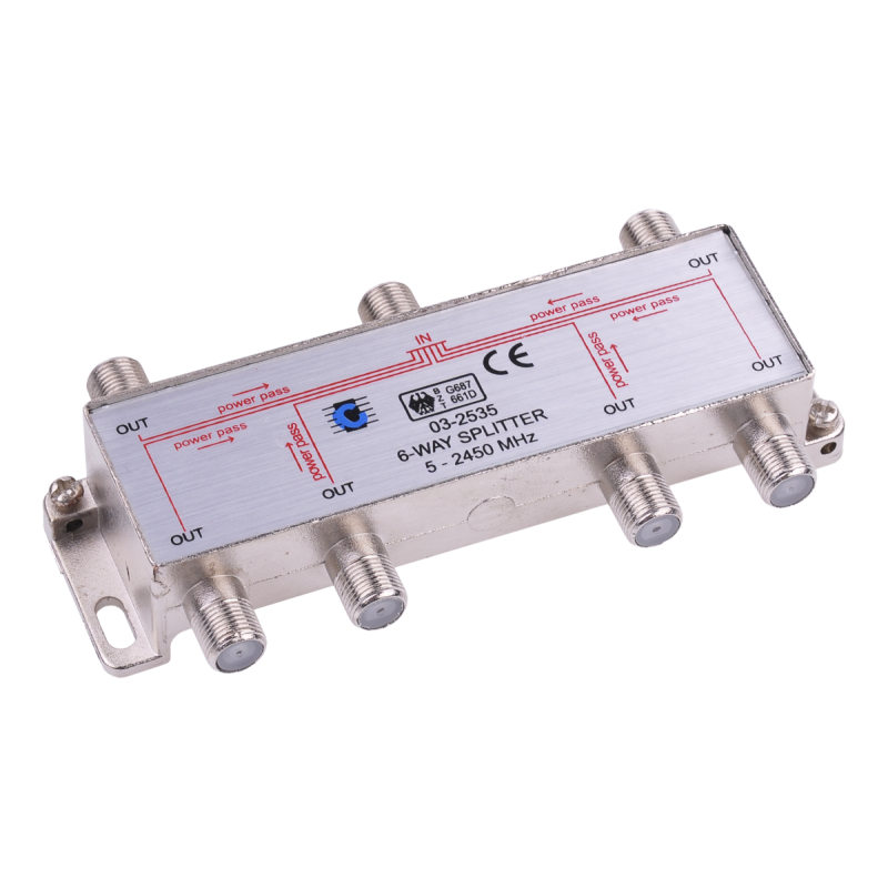 Cabletech Splitter 6Way 5-2450Mhz [[