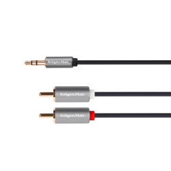Krüger&Matz Kabel Jack 3.5 Wtyk Stereo - 2Rca 5M Kruger&Matz Basic [[