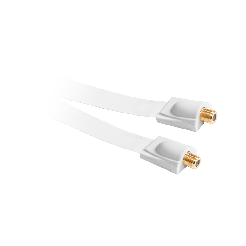 Kabel Gniazdo F-Gniazdo F Okienny Hq Biały [[