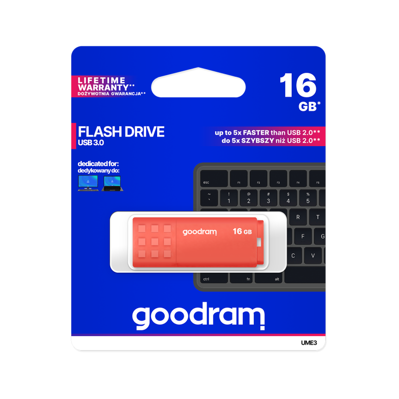 Goodram Pendrive Goodram Usb 3.2 16Gb Pomarańczowy [[