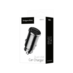 Krüger&Matz Ładowarka Samochodowa Kruger&Matz Dual Usb 3100 Ma Z Funkcją Quick Charge 3.0 [[