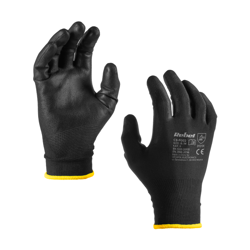 Rebel Rękawice Robocze Poliuretanowe Cs-P002  R.8 M (12Kpl.) [[
