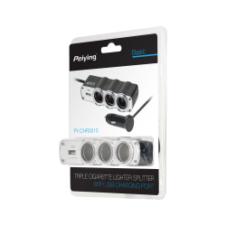 Peiying Rozdzielacz Gniazda Zapalniczki Samochodowej X3 Z Kablem I Usb [[