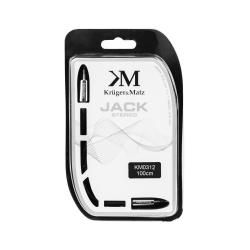 Krüger&Matz Kabel Wtyk Prosty - Wtyk Prosty  Jack 3.5  Stereo 1.0M Kruger&Matz [[