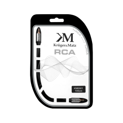 Krüger&Matz Kabel 1Rca-1Rca 1.0M Kruger&Matz [[