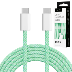 Krüger&Matz Kabel Usb Typu C - Usb Typu C 100 W 1 M Zielony Kruger&Matz Basic [[
