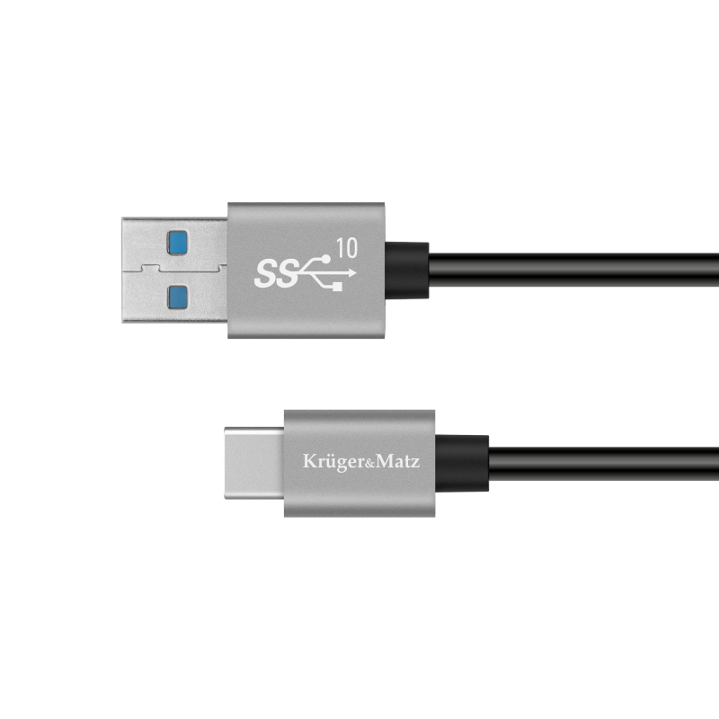 Krüger&Matz Kabel Usb - Usb Typu C 10 Gbps 0,5 M Kruger&Matz Basic [[