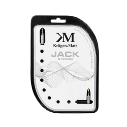 Krüger&Matz Kabel Wtyk Kątowy - Wtyk Prosty  Jack 3.5  Stereo 1.0M Kruger&Matz [[