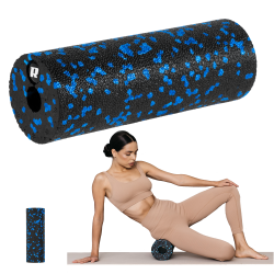 Rebel Mini Wałek Do Masażu, Roller Piankowy Gładki 5X15Cm, Kolor Czarno-Niebieski, Materiał Epp, Rebel Active [[