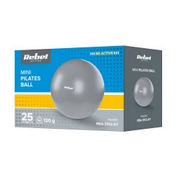 Rebel Mini Piłka Gimnastyczna Do Pilates Rehabilitacyjna 25Cm, Kolor Szary , Rebel Active [[