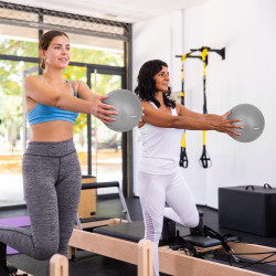 Rebel Mini Piłka Gimnastyczna Do Pilates Rehabilitacyjna 25Cm, Kolor Szary , Rebel Active [[