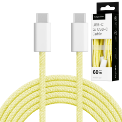 Krüger&Matz Kabel Usb Typu C - Usb Typu C 60 W 1,5 M Żółty Kruger&Matz Basic [[