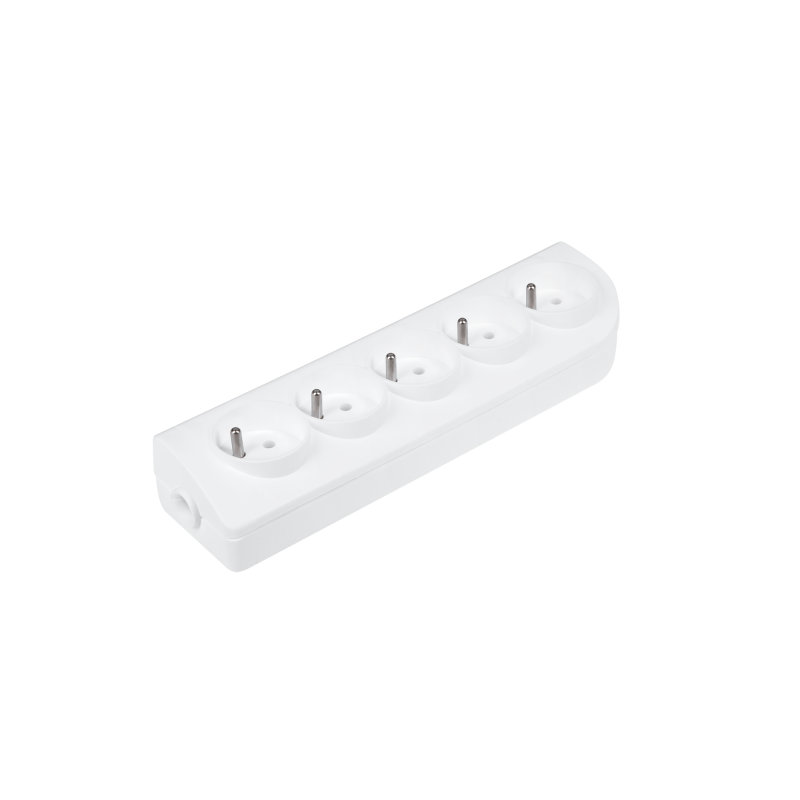 Elgotech Gniazdo Przedłużacza X 5 Z Uziemieniem Białe Gn-50 [[